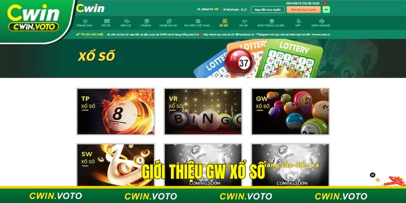 GW xổ số - Quay số mới lạ, đổi đời chớp mắt tại Cwin 1 Xổ số GW sân chơi uy tín và an toàn