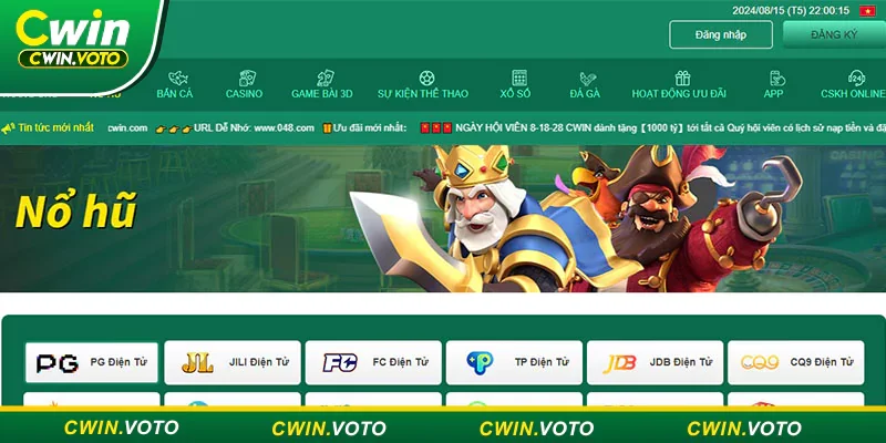 Nhà cái Cwin sở hữu kho game đồ sộ