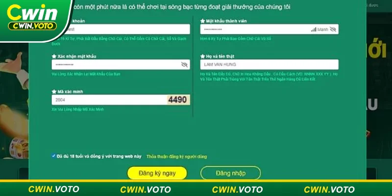 Những câu hỏi thường gặp Cwin - Giải đáp ngay cùng nhà cái 2 Không thể đăng ký Cwin có thể do quá tải hệ thống